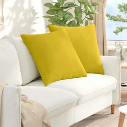 Jastučići za sofu 2 pcs Žuta 60 x 60 cm Kordura tekstil