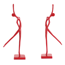 DIKER HOME Elegantna figura joga, Crvena