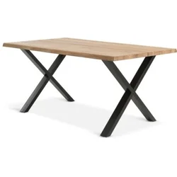 Trpezarijski sto ROSLEV 95x160 natur hrast/crna