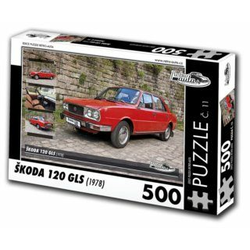 Retro cars - Puzzle Škoda 120 GLS (1978) - 500 kosov