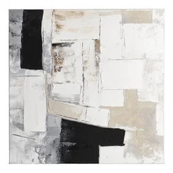 Tiskana/z ročno naslikanimi elementi slika na platnu 80x80 cm Crown – Bizzotto