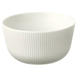 OFANTLIGT Skleda, bela, 13 cm