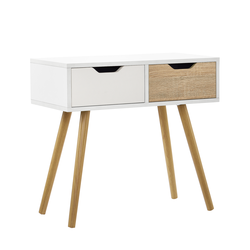 [en.casa]® Dizajnerska pisalna miza - toaletna mizica s predaloma, model 1