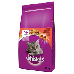 Whiskas jastucici govedina, 3,8 kg