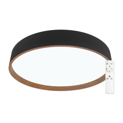 Top Light - LED prigušiva stropna svetiljka LED/51W/230V + daljinski upravljač crna/smeđa