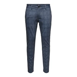 Only & Sons Chino hlače Mark, modra