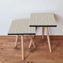 Hanah Home Set klub stočića 2Shp388, 2 komada, Sivi