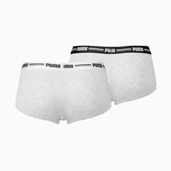 PUMA Womens Mini Short 2 Pack, Grey/Grey