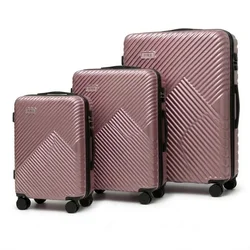 3u1 set kofera u roze boji - Vektor dezen