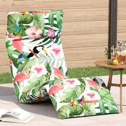 Sklopiva ležaljka za sunčanje višebojna 175x54x8,5 cm Oxford tkanina