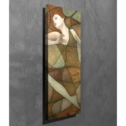 Wallity Dekorativna slika na platnu, 30x80cm, Šarena