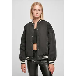 Womens Oversized Recycled School Jacket Black