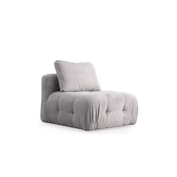 Atelier del Sofa Fotelja Amaris O1, 90 x 100 x 65 cm, Svetlosiva