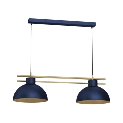 Luster na sajli ESTATE 2xE27/15W/230V plava