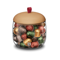 Display Mia Dispenser, Wooden Lid
