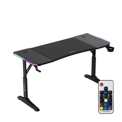 Huzaro Hero 3.6 Crni RGB Podesivi Gaming sto 140x60cm