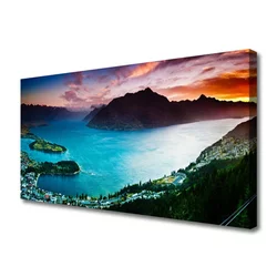 tulup.si Slika na platnu Peninsula mountains landscape 125x50 cm
