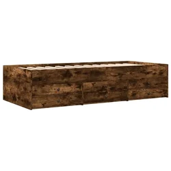 Vidaxl Dnevna postelja s predali brez vzmetnice 90x200 cm
