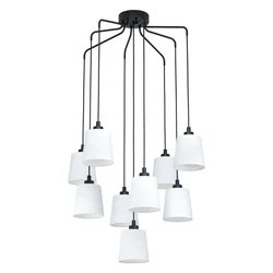Eglo 39738 - Luster na sajli BERNABETTA 9xE27/40W/230V bela