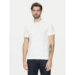 Calvin Klein Majica Editorial Logo K10K114172 Bela Regular Fit
