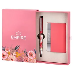 Set hemijska olovka i držač za kartice Empire roze