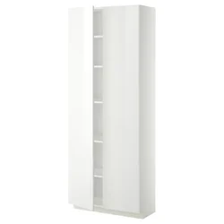 METOD Visoka omara s policami, bela/Ringhult bela, 80x37x200 cm
