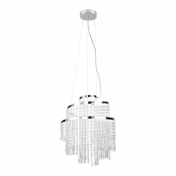 LED viseča svetilka v srebrni barvi o 38 cm Pomp – Trio