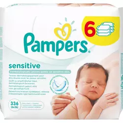 PAMPERS vlažne maramice SENSITIVE 6X56