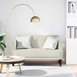 Dvosjed krem boje baršuna 111 cm
