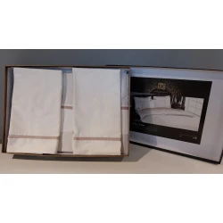Tac Set posteljine Prestige, Satenski, 200x220cm, Beli