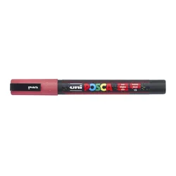 Marker Uni pc-3ml Posca glitter rdeči
