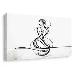 Slika elegantne linije ženske - 90x60