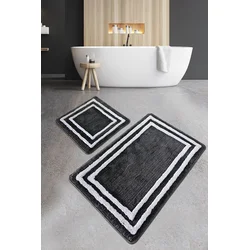 Lessentiel Maison Set 2 prostirke za kupatilo Antracit