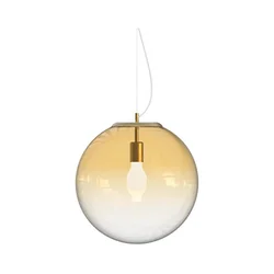 Ideal Lux - Luster na sajli MAPA 1xE27/42W/230V prečnik 40 cm zlatna/zadimljena