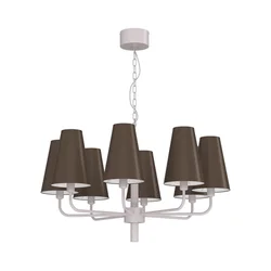 Luster na lancu TORTOLA 8xE14/15W/230V braon/krem