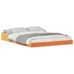 Vidaxl Konstrukcija postelje Voskast rjav 120 x 200 cm