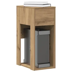 Tower stalak za računalo s ladicom boja hrasta 30x44x74 cm