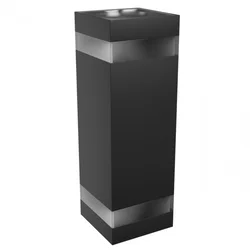 Torre fasadna lampa 18W CCT IP54 crna kvadrat