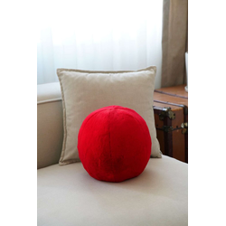 Aberto Design Ukrasni jastuk Pelus Top, 25x25x25 cm, Crveni