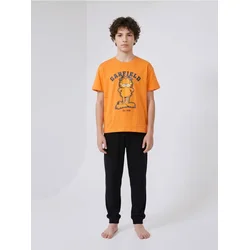 Sinsay - Pamučna dvodelna oversize pidžama Garfield - narandžasto