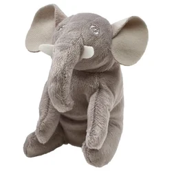 DJUNGELSKOG Plišasta igrača, mini/slon, 12 cm