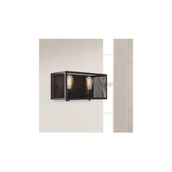 Brilliant - Zidno svetlo MAZE 2xE27/40W/230V crna