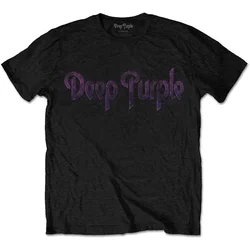 Deep Purple Vintage Logo Black L Majica