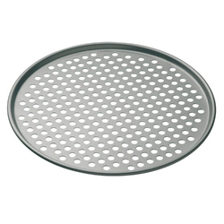 Pizza tray, perforated, 33 cm, steel - MasterClass