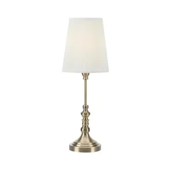 Markslöjd 108970 - Stona lampa NOBLE 1xE14/40W/230V 66 cm bela/mesing