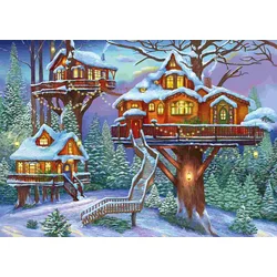 Alipson Puzzle - Puzzle Winter Treehouse - 500 kosov