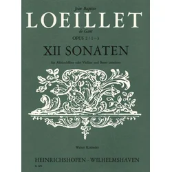LOEILLET:12 SONATEN OP.2/1-3