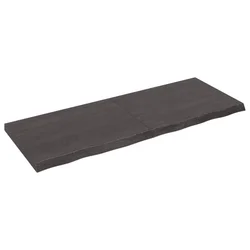 Stolna ploča tamnosmeđa 160x60x(2-6) cm obrađena masivna hrast