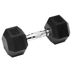 Heksagonalne gumijaste uteži ročke, 10 kg