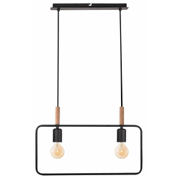 Frame Pendant 2X60W E27 Black